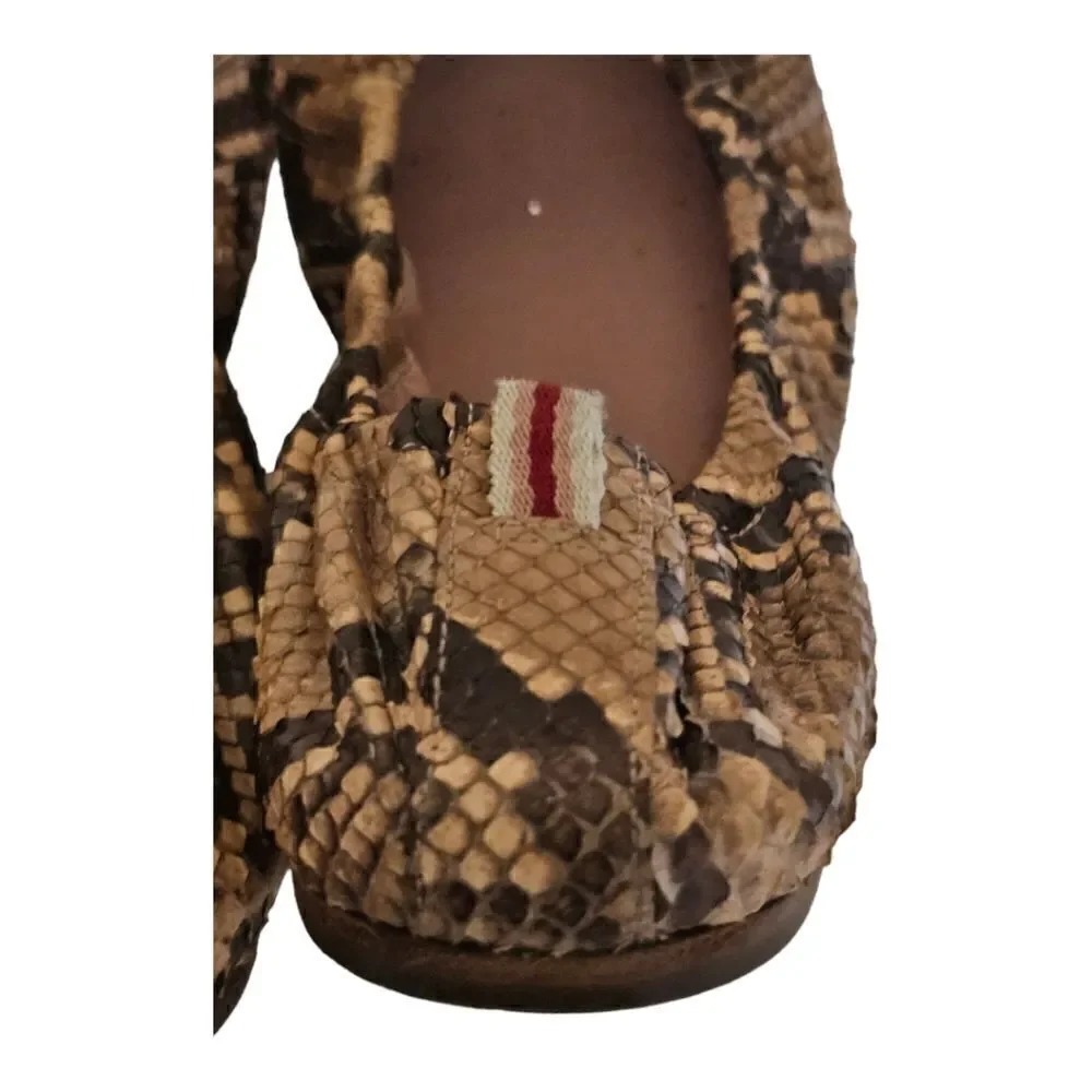 GUCCI Snakeskin Ballerina Flats- Size 37G‎